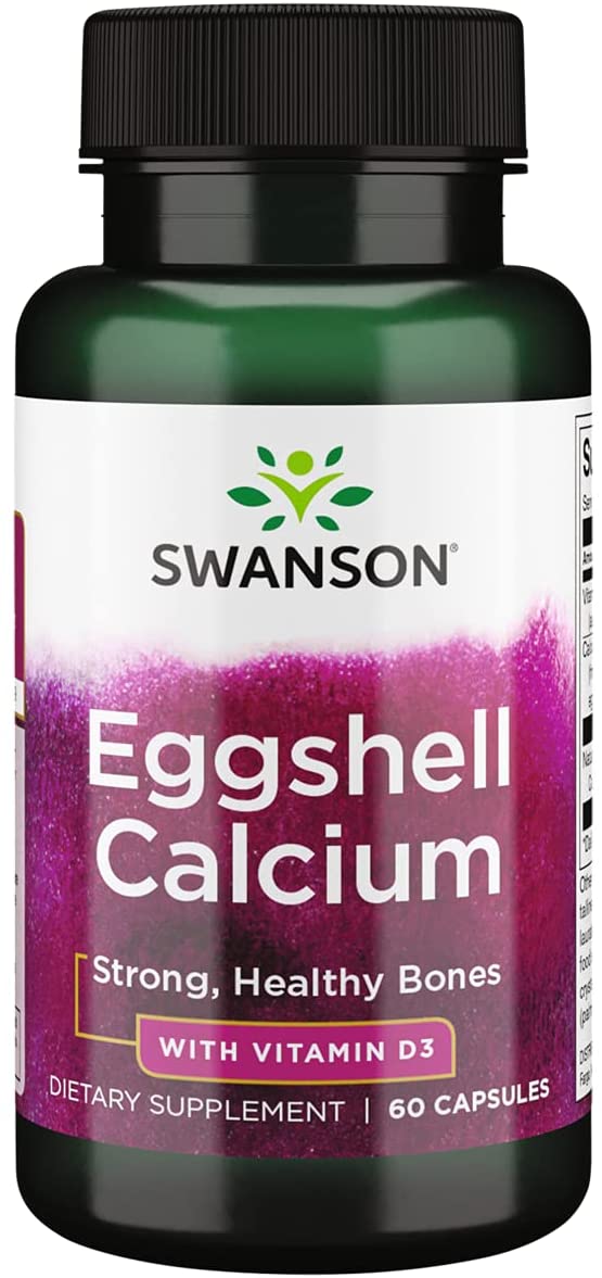 Кальций с витамином D3 Swanson Eggshell Calcium with Vitamin D3 капсулы 60 шт.