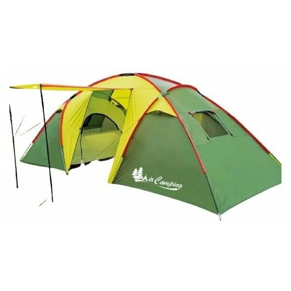 Палатка MirCamping ART-1002, кемпинговая, 4 места, зеленый