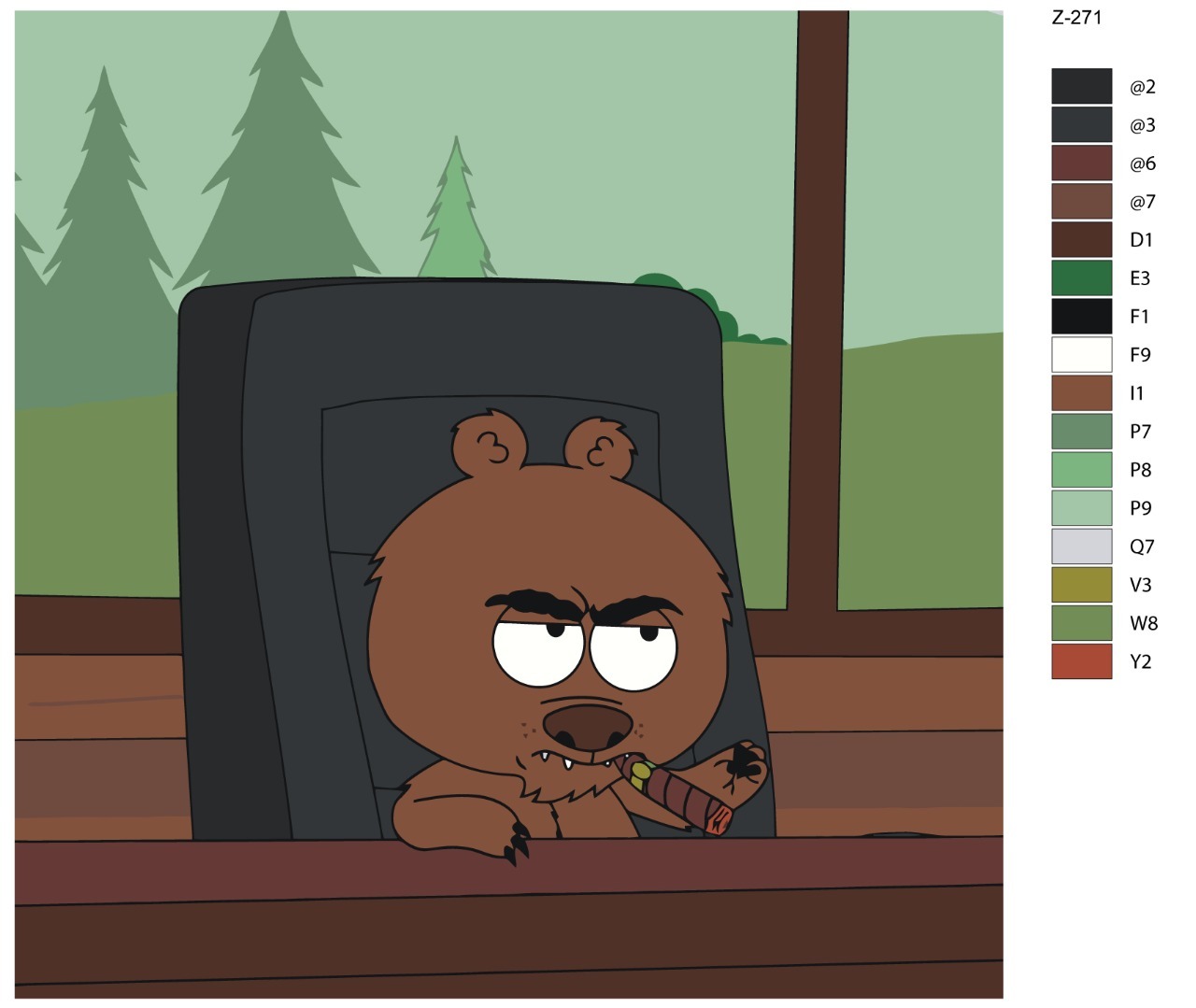 

Картина по номерам BRUSHES-PAINTS Z-271, Бриклберри