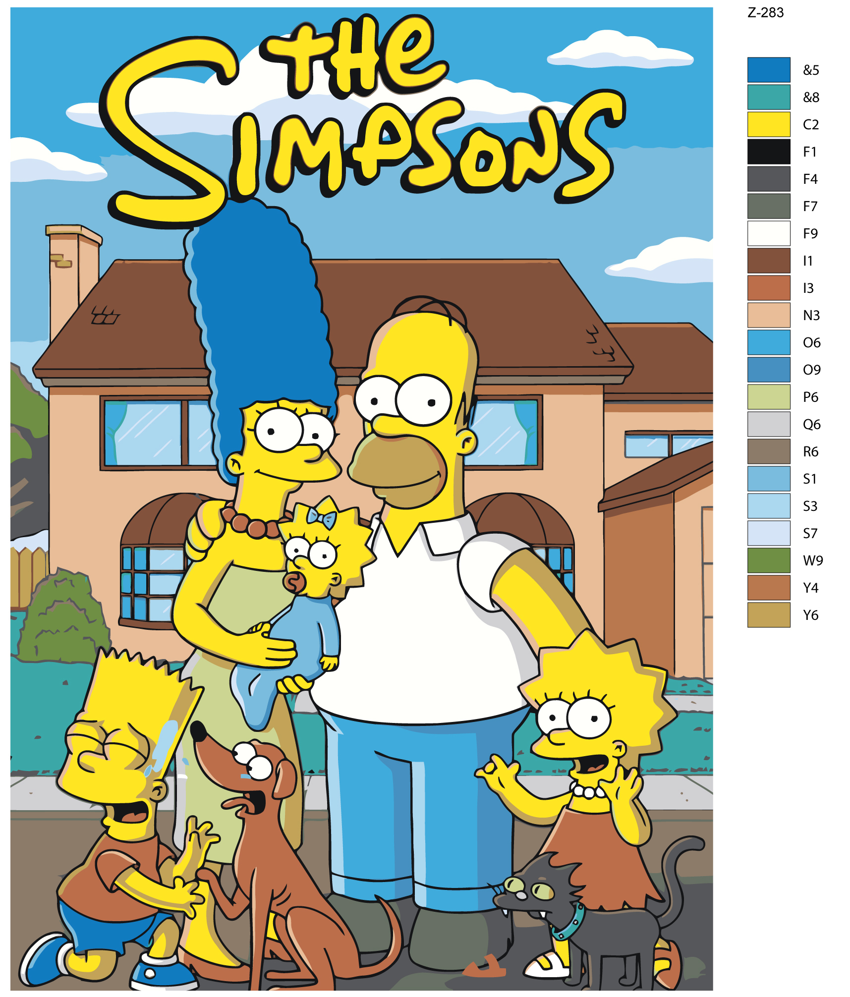 

Картина по номерам BRUSHES-PAINTS Z283, Симпсоны-The Simpsons