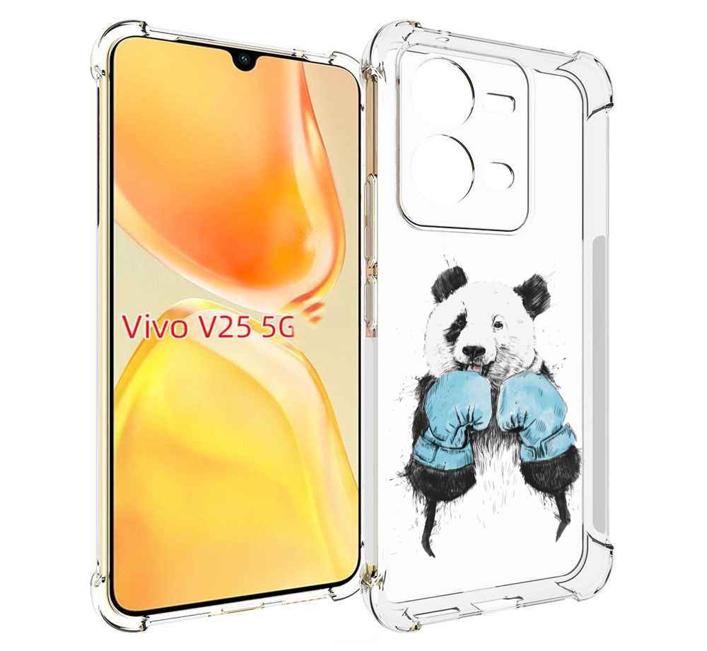 

Чехол MyPads панда боксер для Vivo V25 5G / V25e, Прозрачный, Tocco