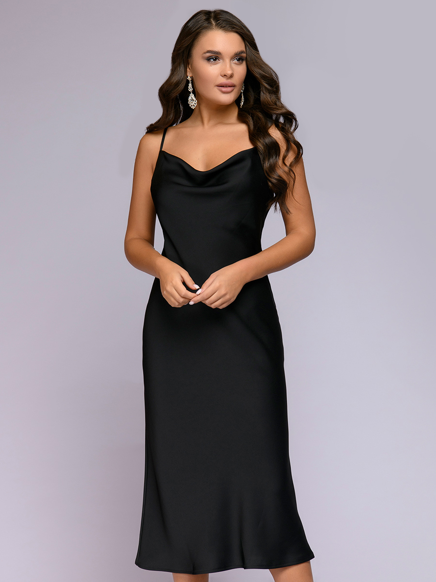

Платье женское 1001dress 0122001-01614 черное 42, 0122001-01614
