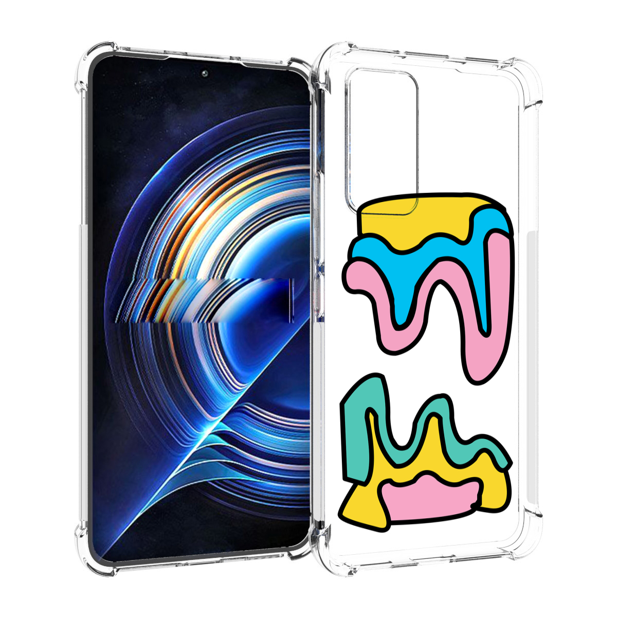 

Чехол MyPads вытекающая-абстракция для Tecno Camon 19 Neo, Прозрачный, Tocco