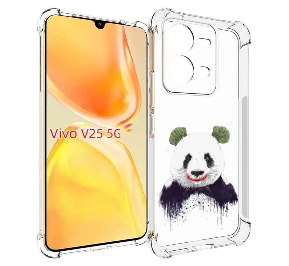 

Чехол MyPads панда джокер для Vivo V25 5G / V25e, Прозрачный, Tocco