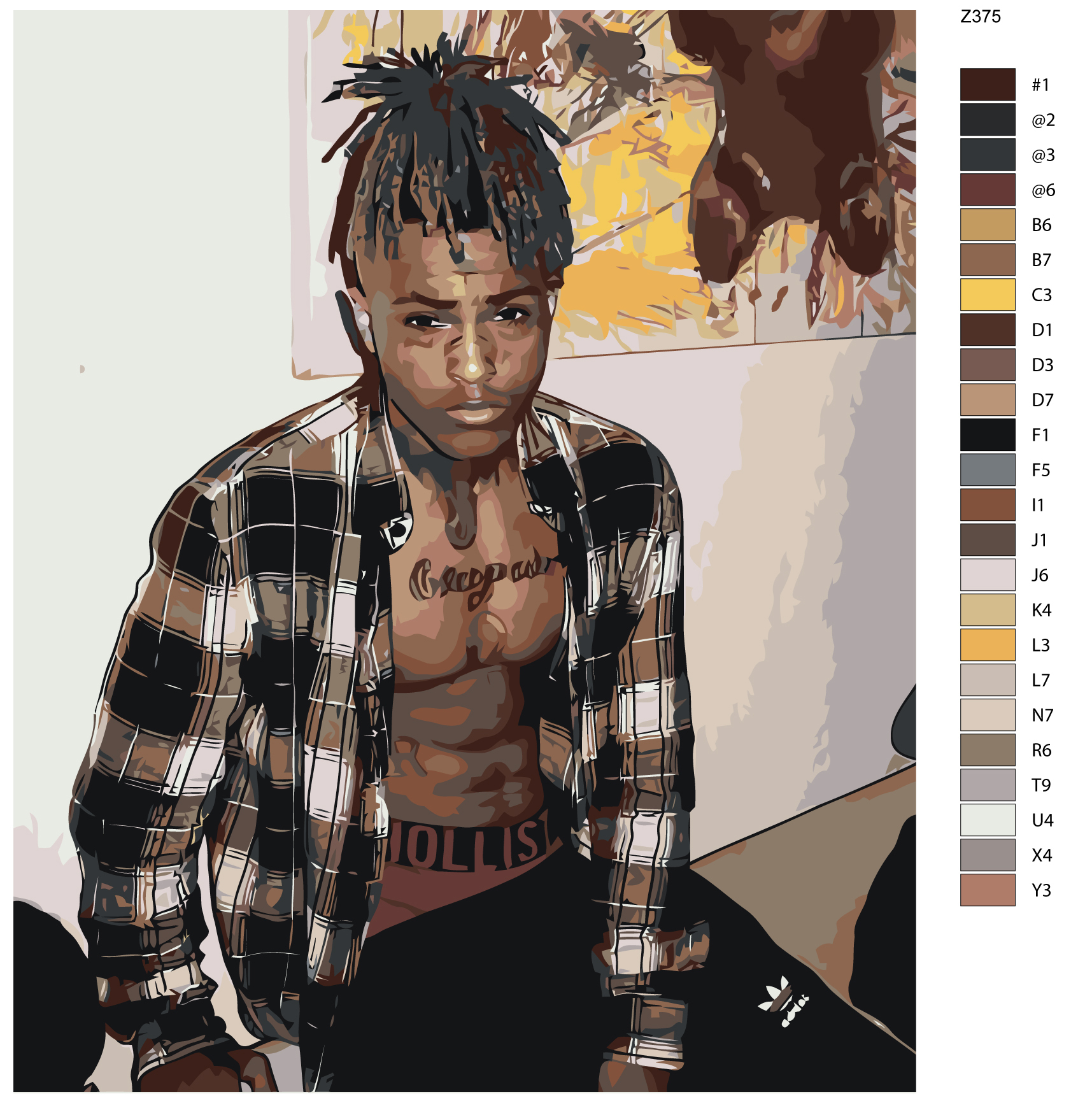 

Картина по номерам BRUSHES-PAINTS Z-375, XXXTentacion