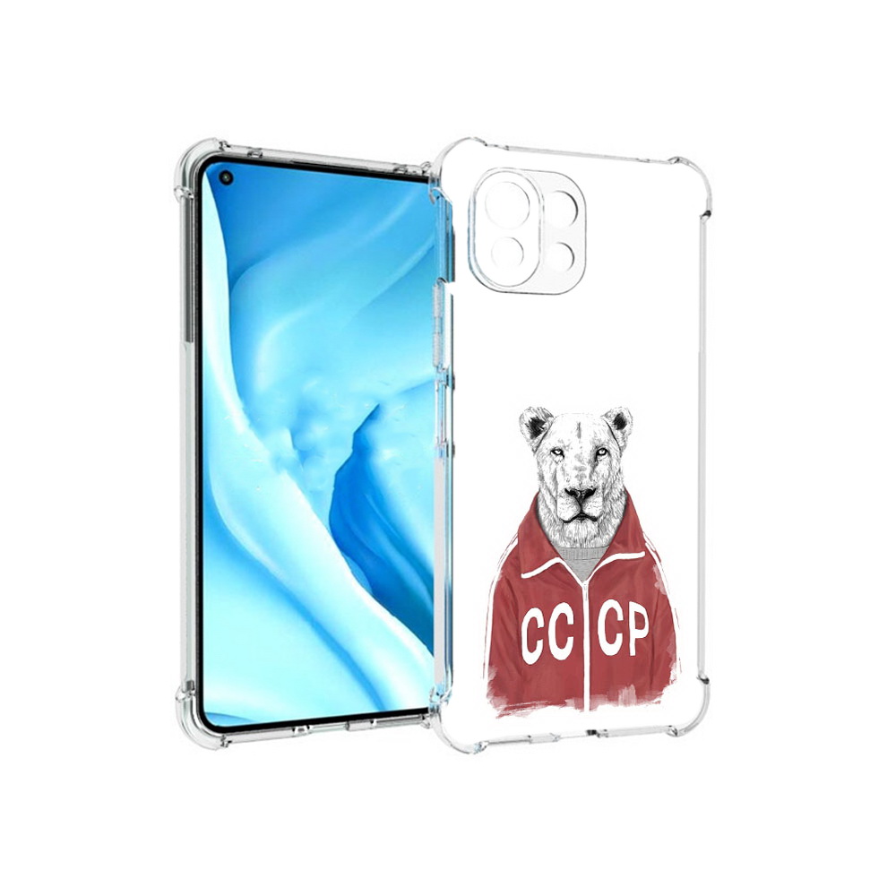 

Чехол MyPads Tocco для Xiaomi Mi 11 Lite львица ссср (PT159462.256.450), Прозрачный, Tocco