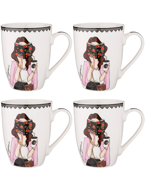 

Набор кружек 4 шт Lefard Fashion Princesses queen 340 мл 4-SPAIK(260-587)ARTI