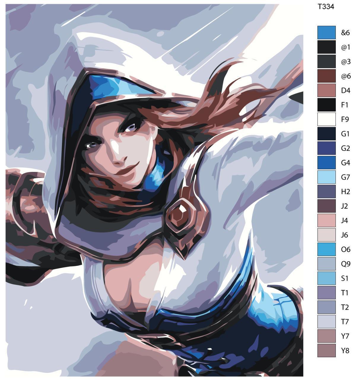 

Картина по номерам BRUSHES-PAINTS Т334, Mobile Legends: Наталья