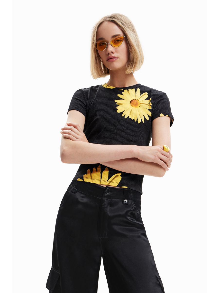 

Футболка женская Desigual DE121D0Y7 черная S, Черный, DE121D0Y7