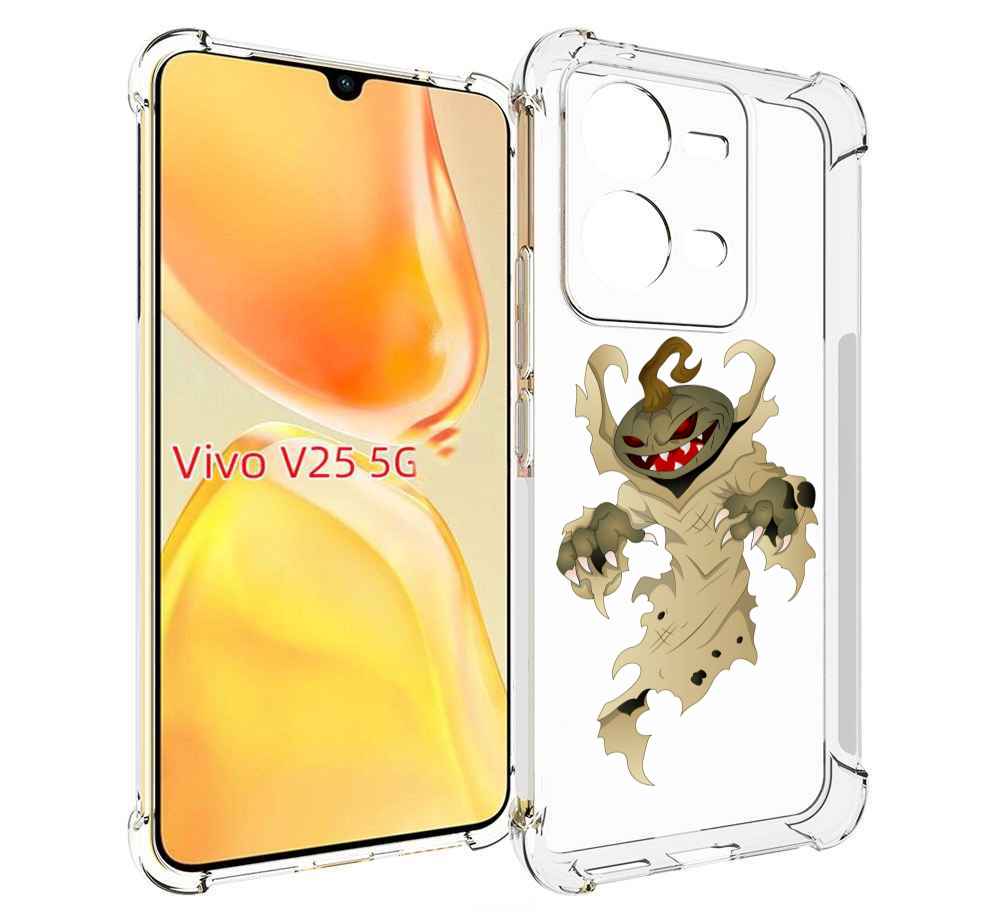 

Чехол MyPads призрак хэллоуина для Vivo V25 5G / V25e, Прозрачный, Tocco