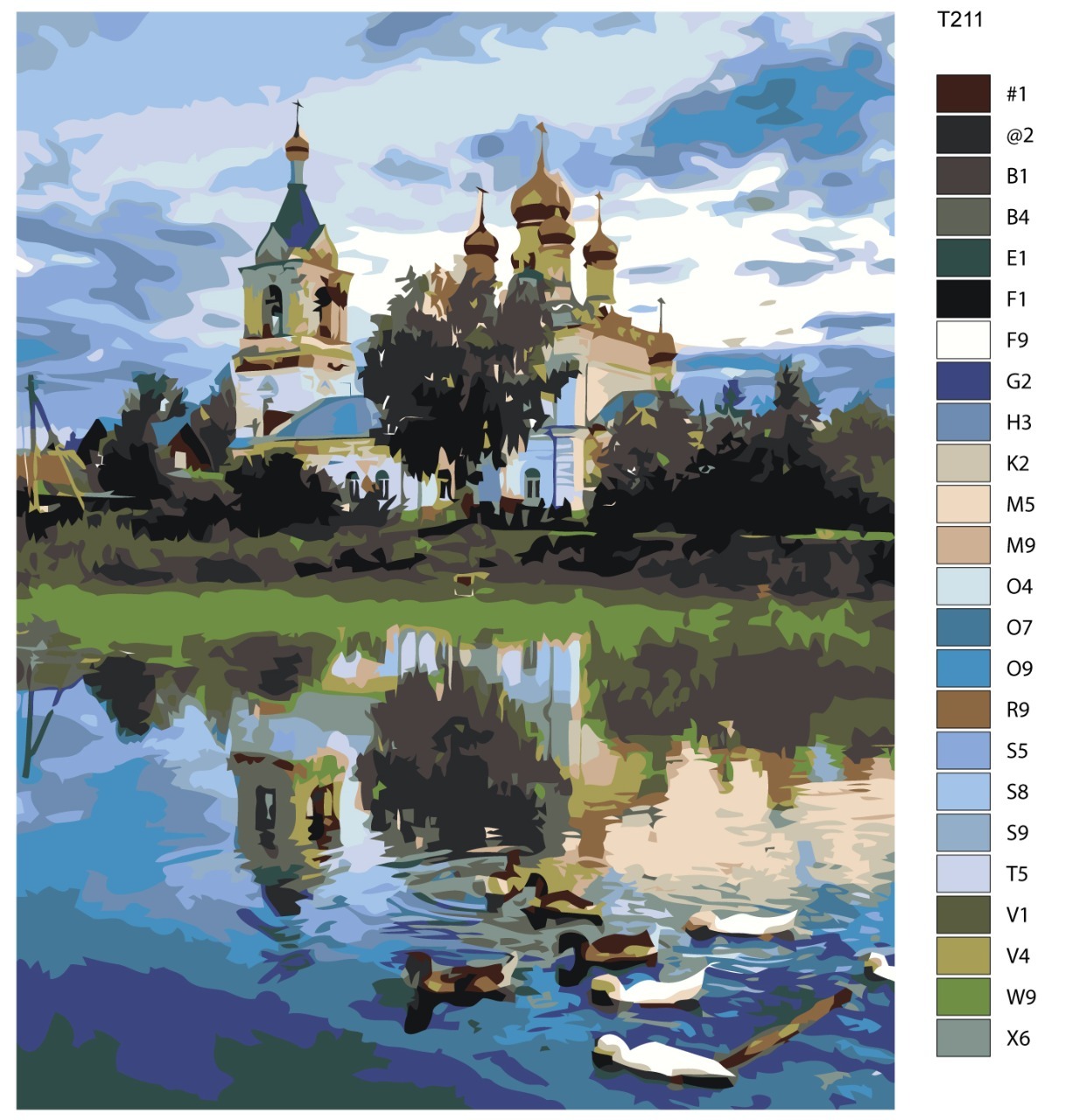 

Картина по номерам BRUSHES-PAINTS Т211, Божий храм