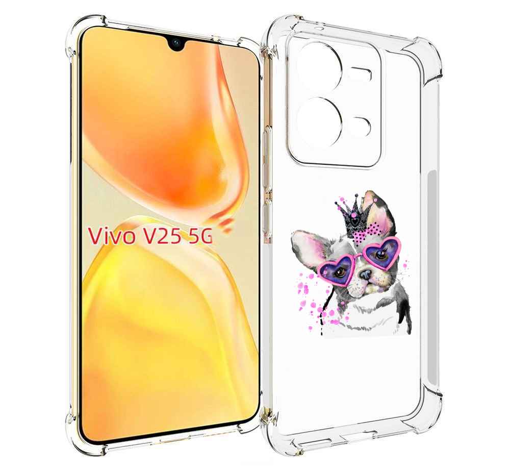

Чехол MyPads принцесса для Vivo V25 5G / V25e, Прозрачный, Tocco