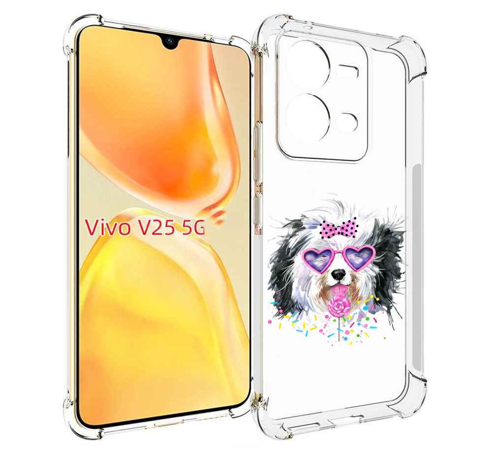 

Чехол MyPads пушистик для Vivo V25 5G / V25e, Прозрачный, Tocco