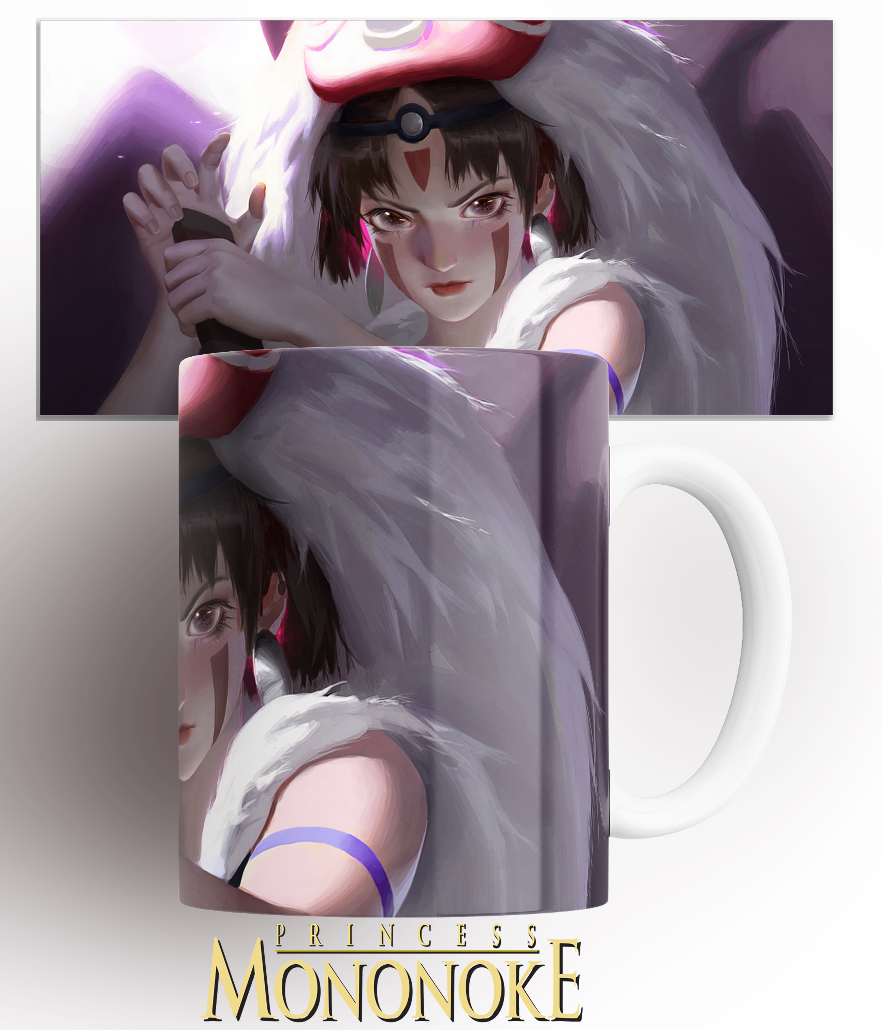 

Кружка анимэ Принцесса Мононоке Princess Mononoke 330 мл, Кружка Принцесса Мононоке/Princess Mononoke/Аниме/Anime/Арт/Art/с принтом. 330 мл