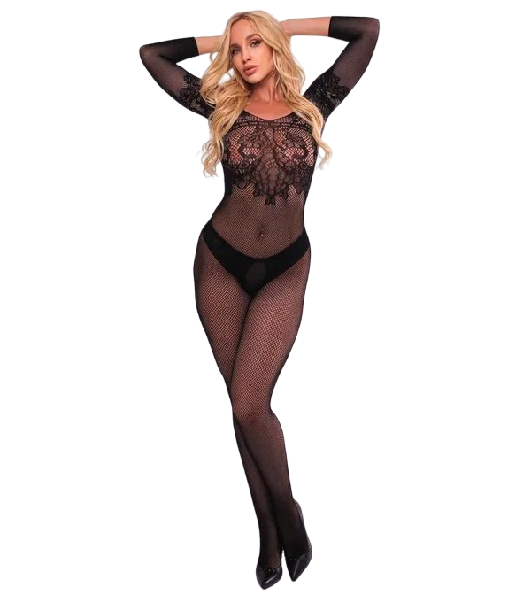 

Соблазнительный комбинезон Gracia, AME006, арт: 227860, черный, XL-XXL