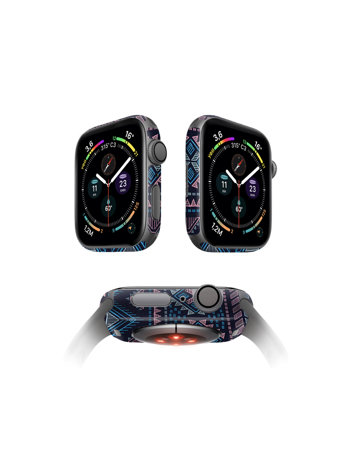 

Защитная пленка MOCOLL для корпуса Apple Watch серия 7 41mm (2шт) Богемный узор Аргайл