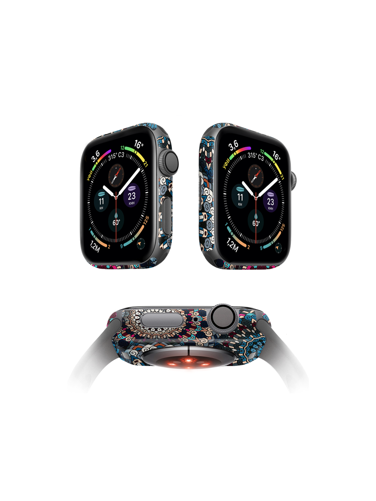 

Защитная пленка MOCOLL для корпуса Apple Watch серия 7 41mm (2шт) Богемный узор Искон