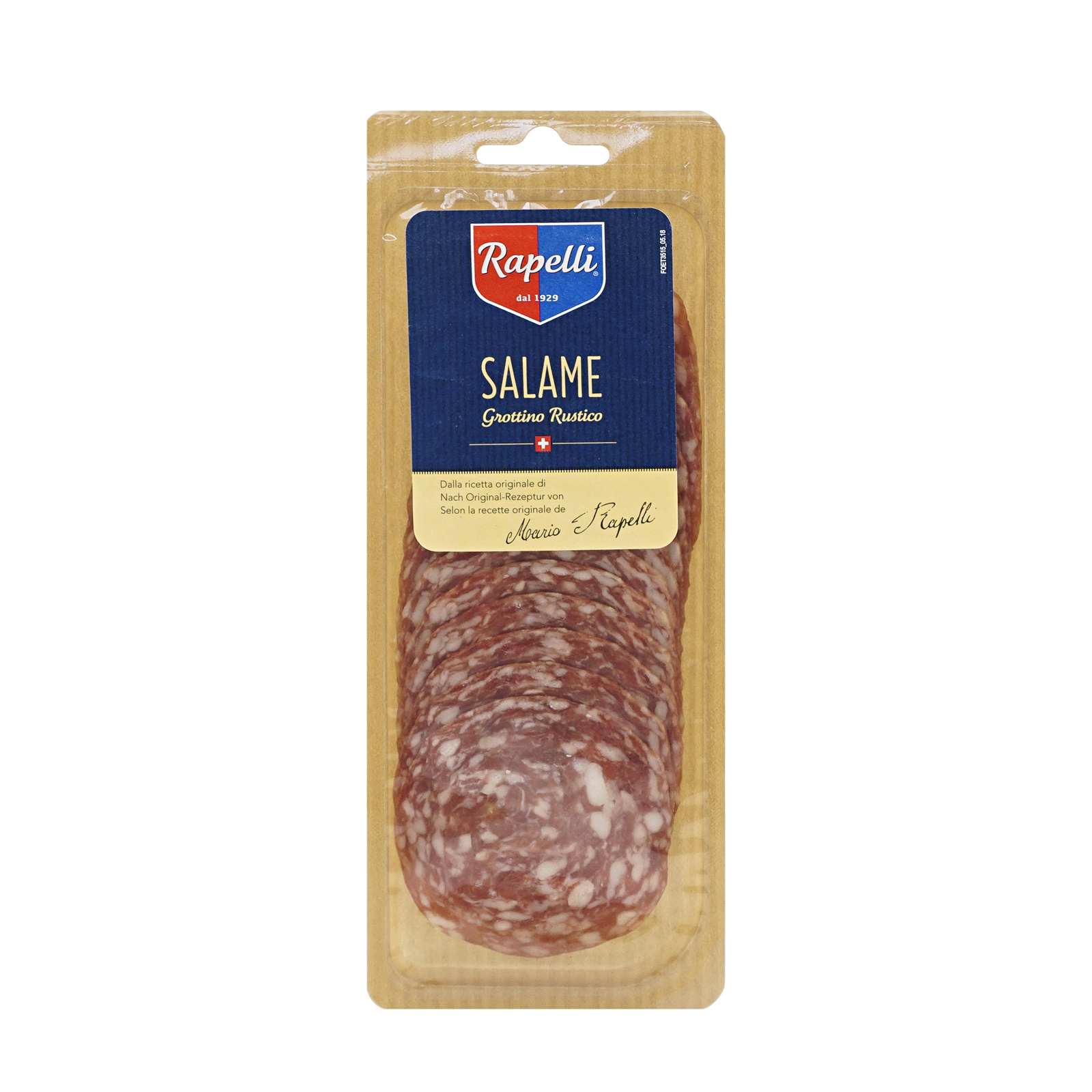 

Колбаса Rapelli Salame Grottino Rustico сыровяленая нарезка 80 г