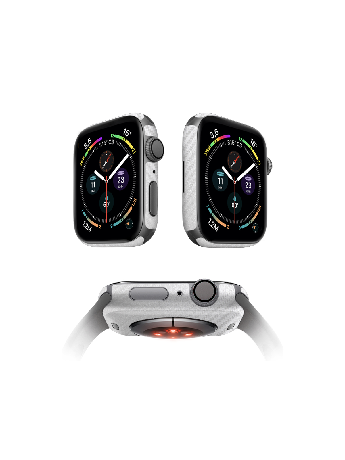 

Защитная пленка MOCOLL для корпуса Apple Watch серия 7 41mm (2шт) Карбон Прозрачный