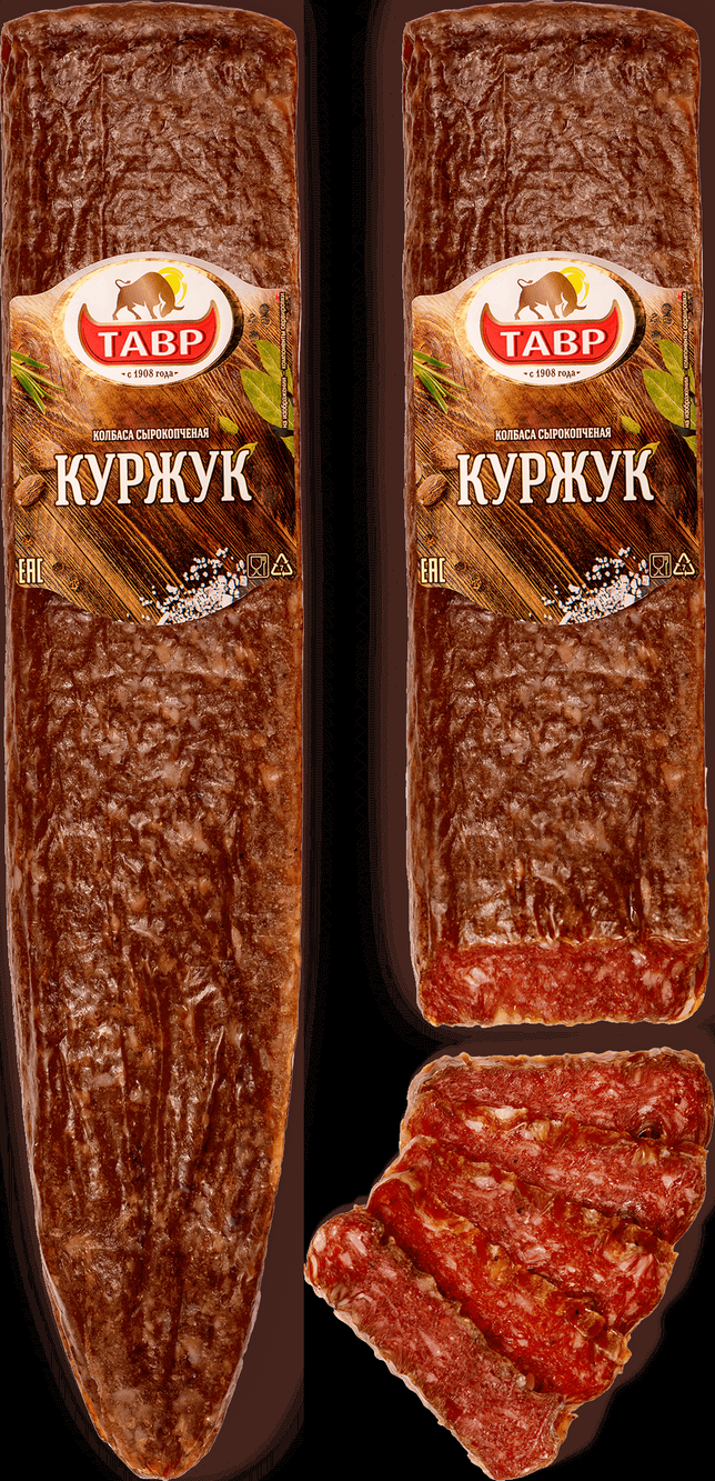 

Колбаса Тавр Куржук сырокопченая 100 г