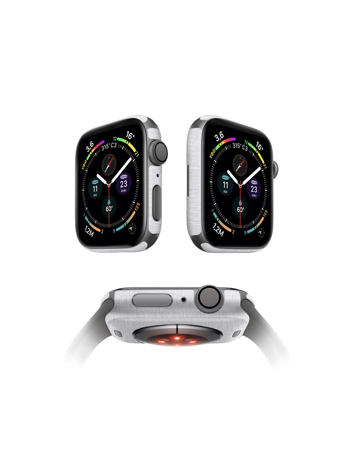 

Защитная пленка MOCOLL для корпуса Apple Watch серия 7 41mm (2шт) Металлик Серебристый
