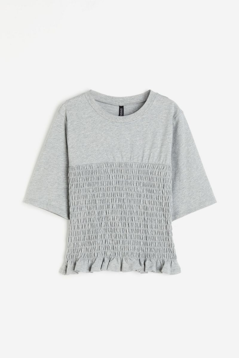 

Футболка женская H&M 1217383 серая 2XS, Серый, 1217383