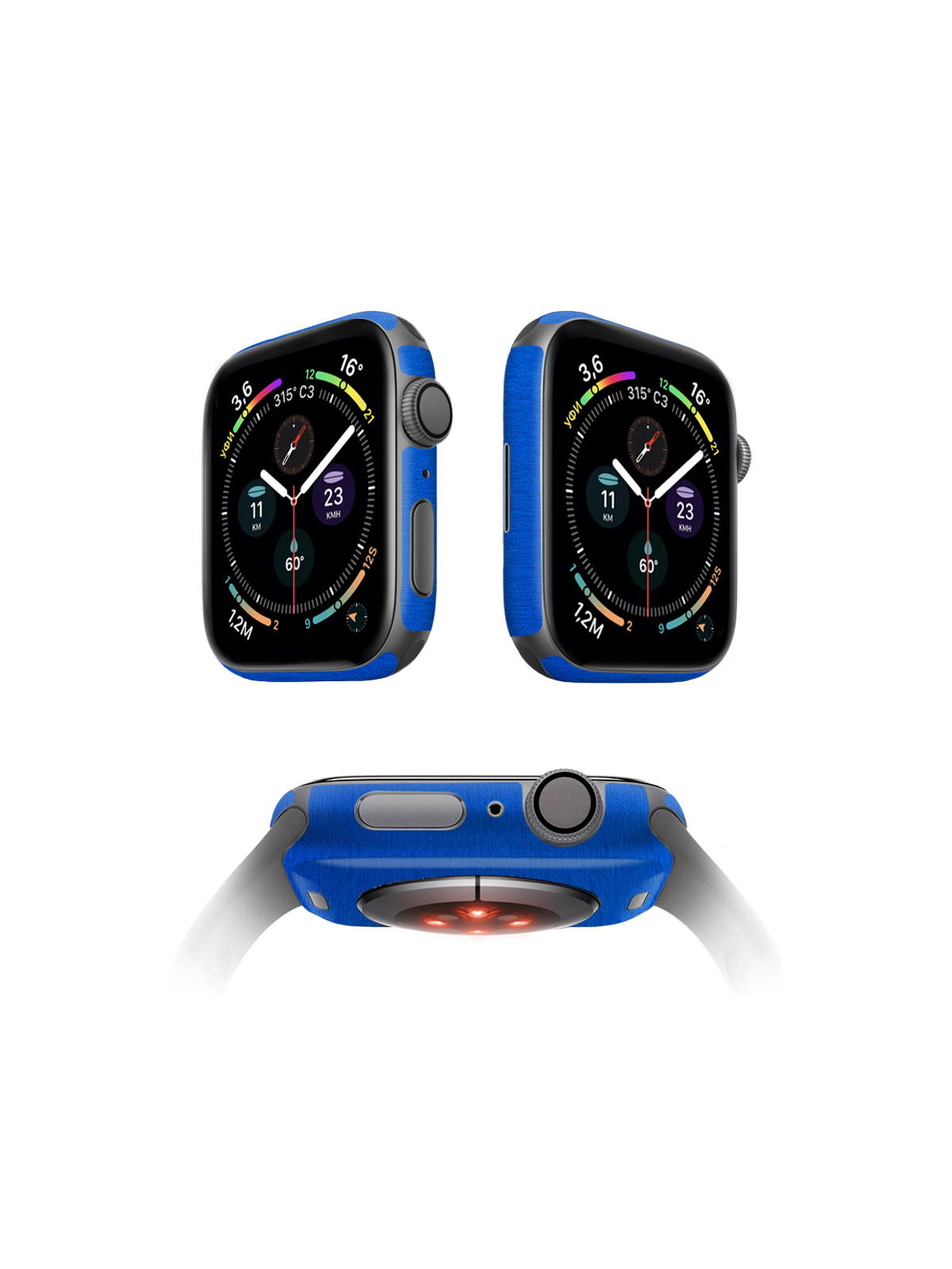 

Защитная пленка MOCOLL для корпуса Apple Watch серия 7 41mm (2шт) Металлик Синий
