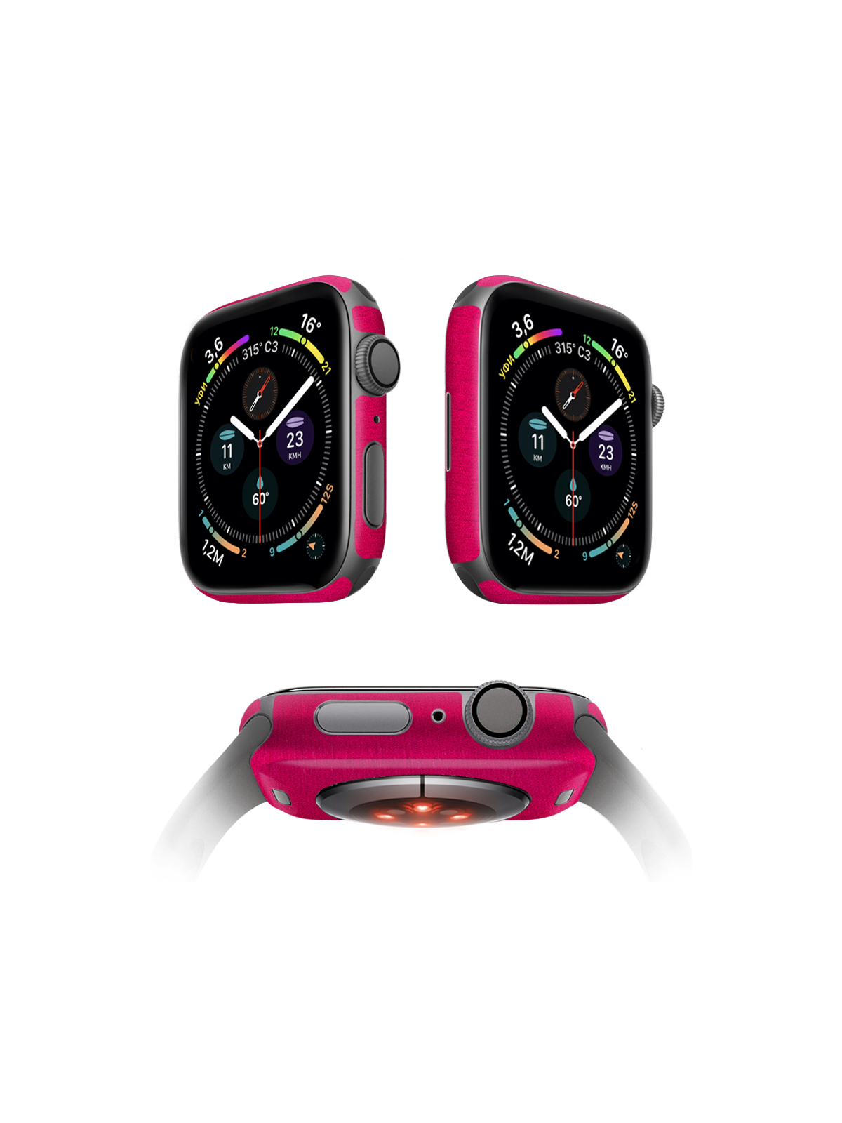 

Защитная пленка MOCOLL для корпуса Apple Watch серия 7 41mm (2шт) Металлик Розовый