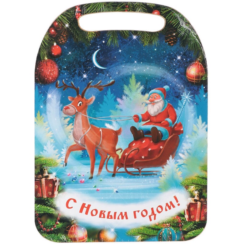 

Разделочная доска Новый год 21x29 см дерево