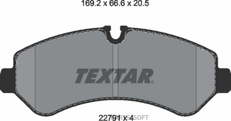 

Тормозные колодки Textar задние дисковые 2279101