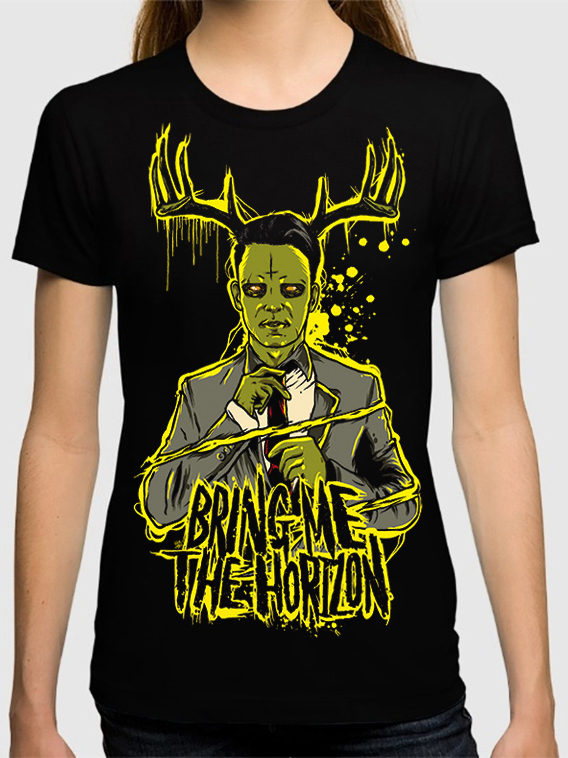 фото Футболка женская dream shirts bring me the horizon - bmth 10009461 черная l