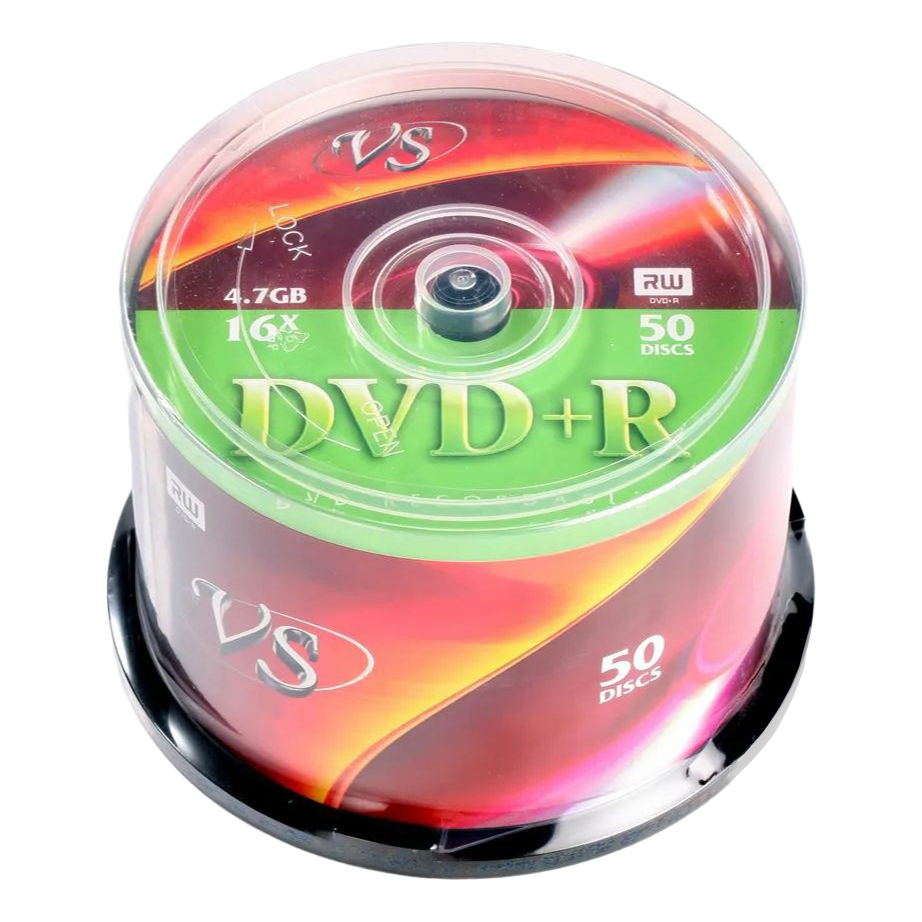 Диск DVD+R Vs 4,7 Гб 50 шт