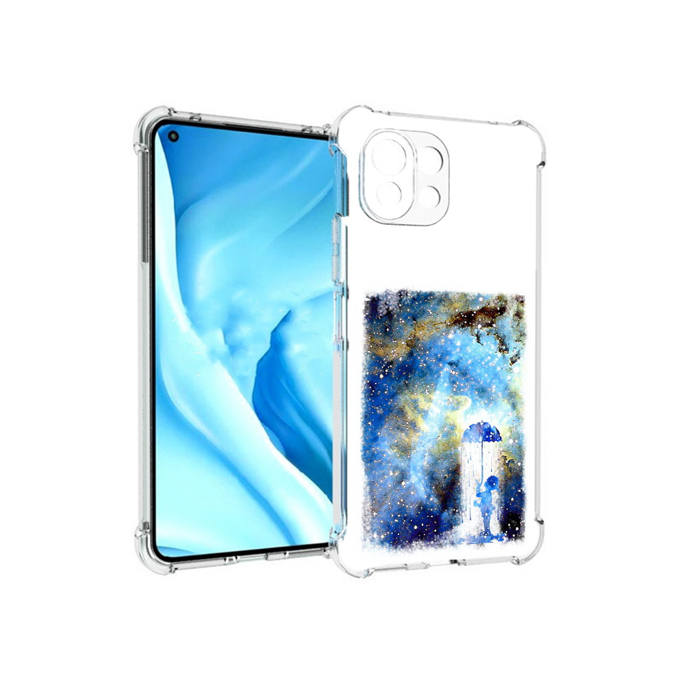 

Чехол MyPads Tocco для Xiaomi Mi 11 Lite мальчик в небе (PT159462.256.455), Прозрачный, Tocco