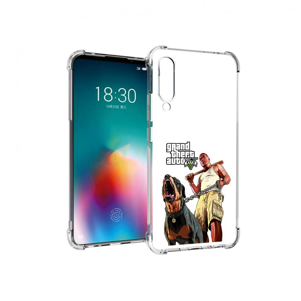 

Чехол MyPads Tocco для Meizu 16T GTA грозная собака (PT144619.90.18), Прозрачный, Tocco