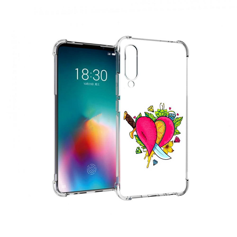 Чехол MyPads Tocco для Meizu 16T Фруктовое сердце (PT144619.90.188)