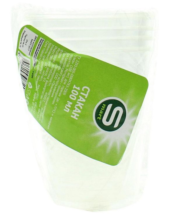 

Стаканы одноразовые Smart 100 мл х 6 шт.