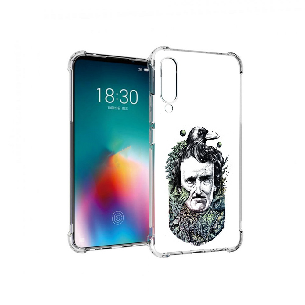 

Чехол MyPads Tocco для Meizu 16T Эдгар Аллан с вороном (PT144619.90.203), Прозрачный, Tocco