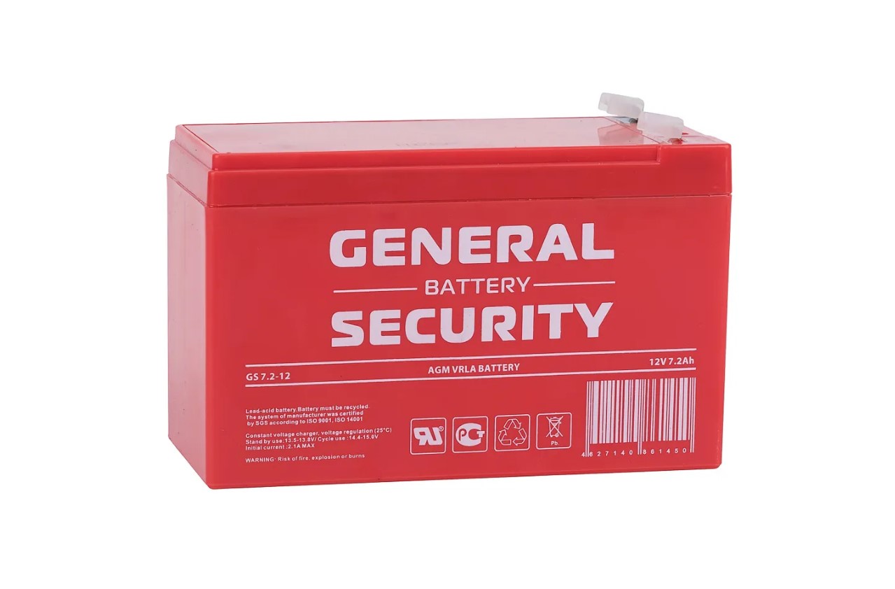 Аккумулятор для ИБП General Security 7.2 А/ч 12 В (271)