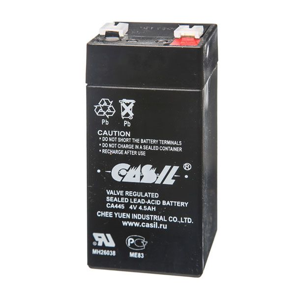 Свинцово-кислотный аккумулятор CASIL CA445 4В 4.5Ач
