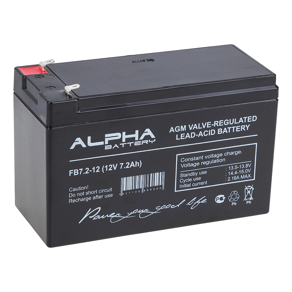 фото Аккумулятор для ибп alfa battery 7.2 а/ч 12 в (4182)