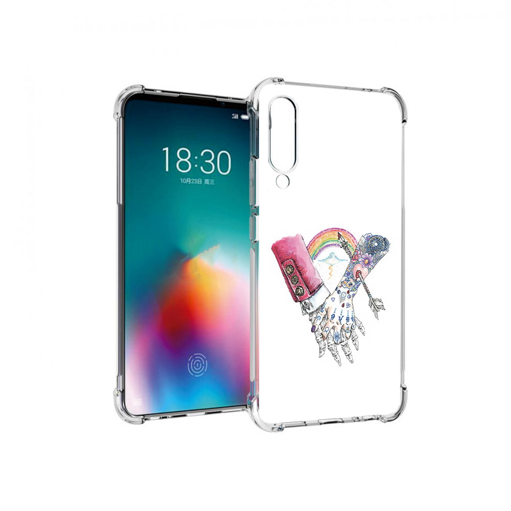 

Чехол MyPads Tocco для Meizu 16T абстракция руки в татуировках (PT144619.90.212), Прозрачный, Tocco