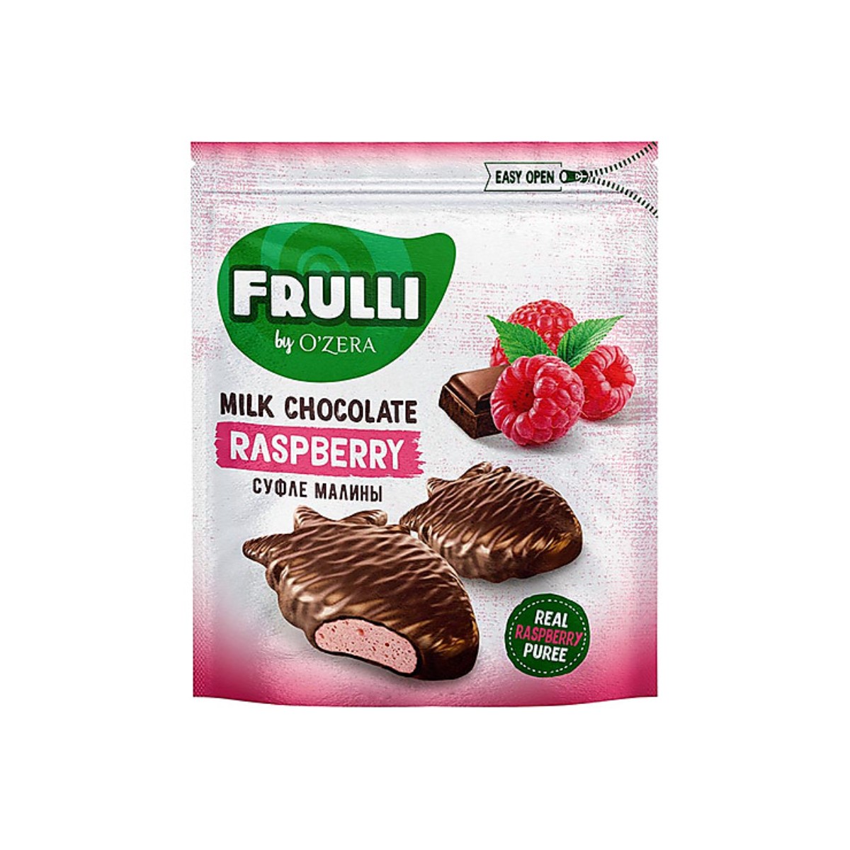 Конфеты O'Zera Frulli суфле малины в шоколаде, 3 шт по 125 г
