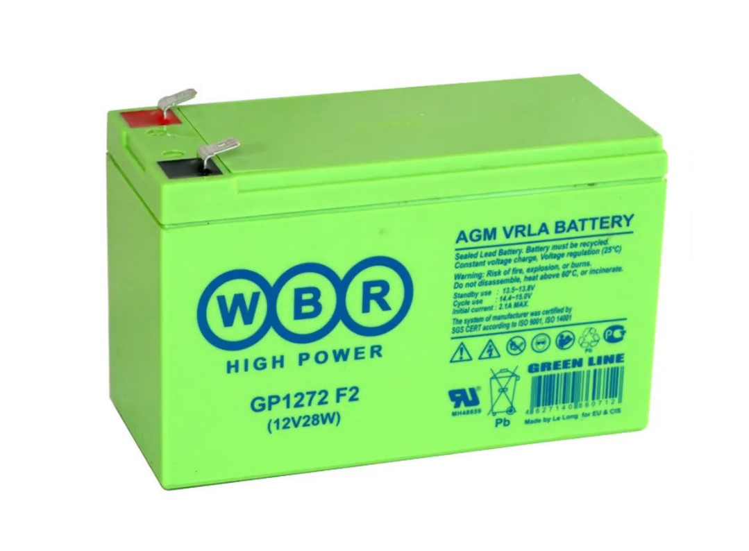 Аккумулятор для ИБП WBR 7.2 А/ч 12 В
