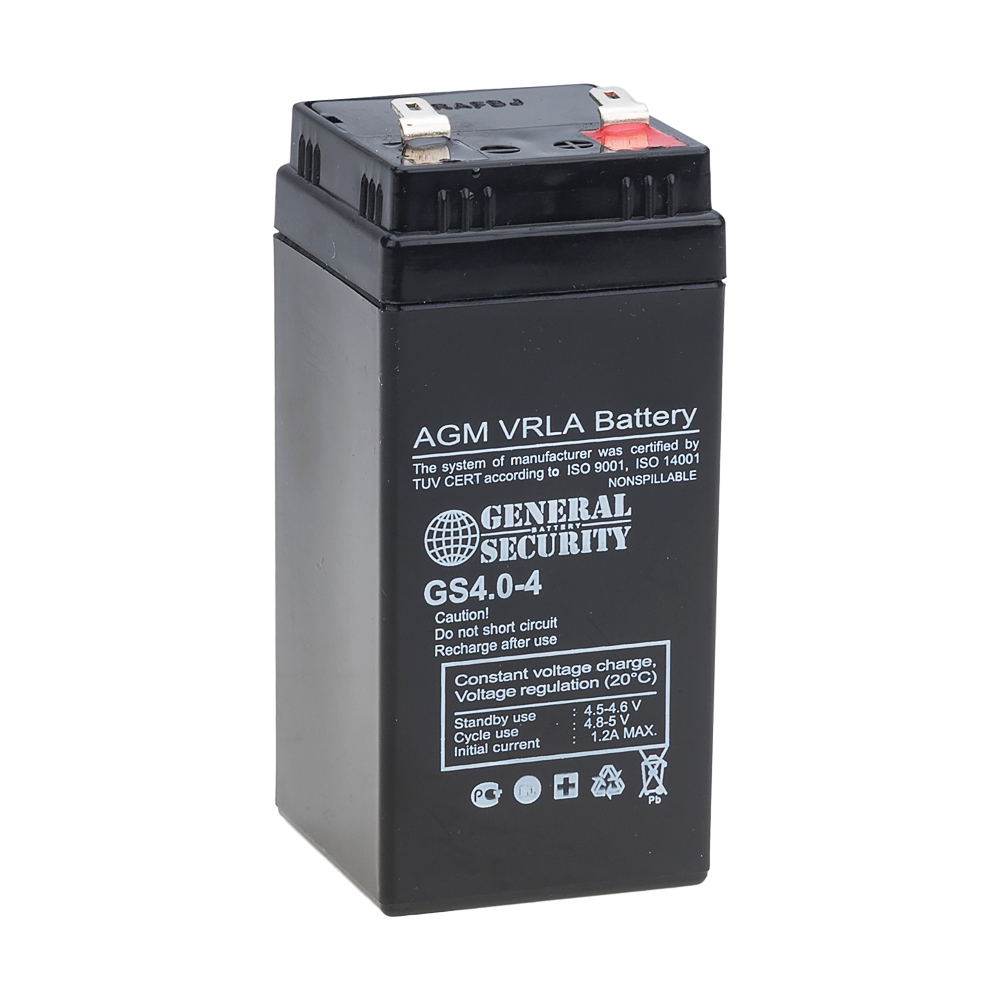 фото Аккумулятор для ибп general security gs 4-4 (4в 4ач / 4v 4ah)