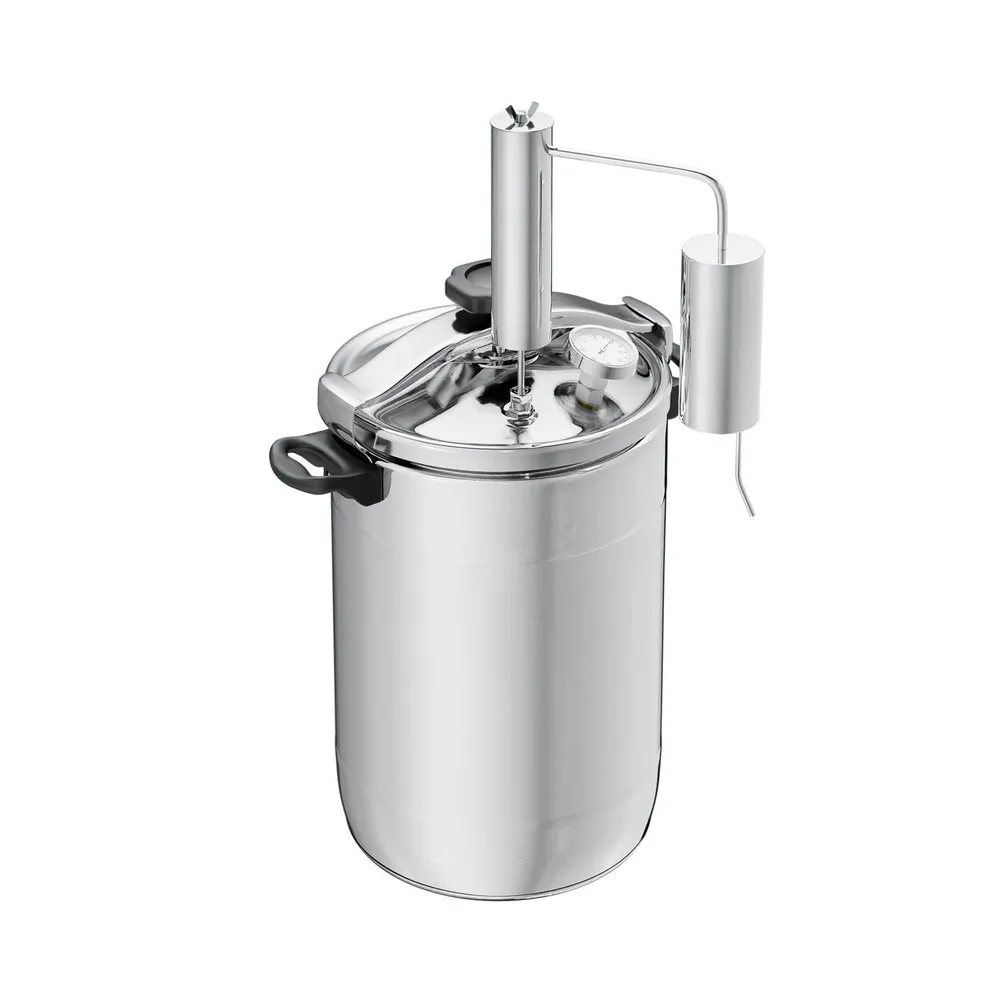 Дистиллятор УЗБИ Первач Супер-Элит 17Т, 17л, ДВОЙНОЕ КАПСУЛЬНОЕ ДНО, дистиллятор