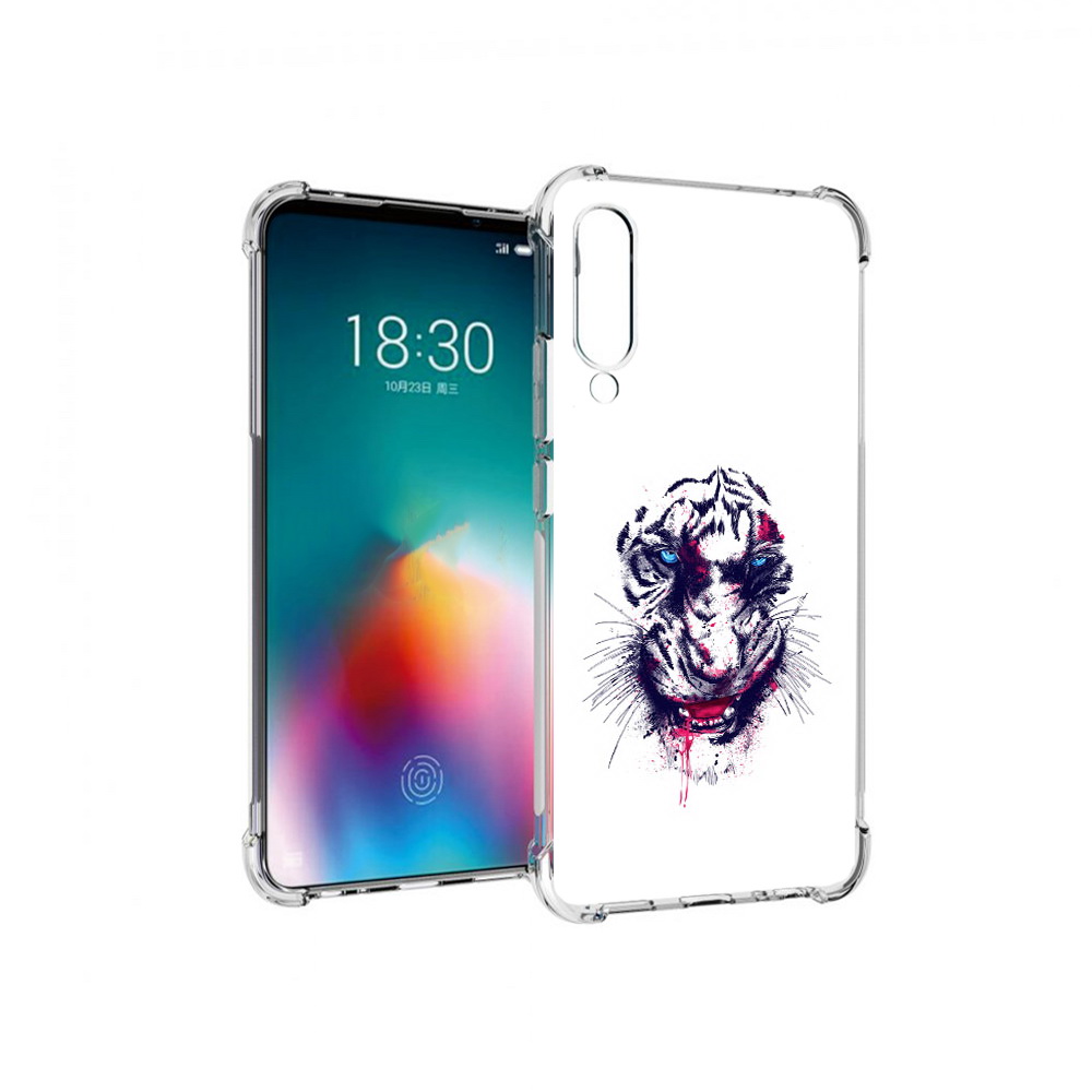 

Чехол MyPads Tocco для Meizu 16T безумный тигр (PT144619.90.228), Прозрачный, Tocco