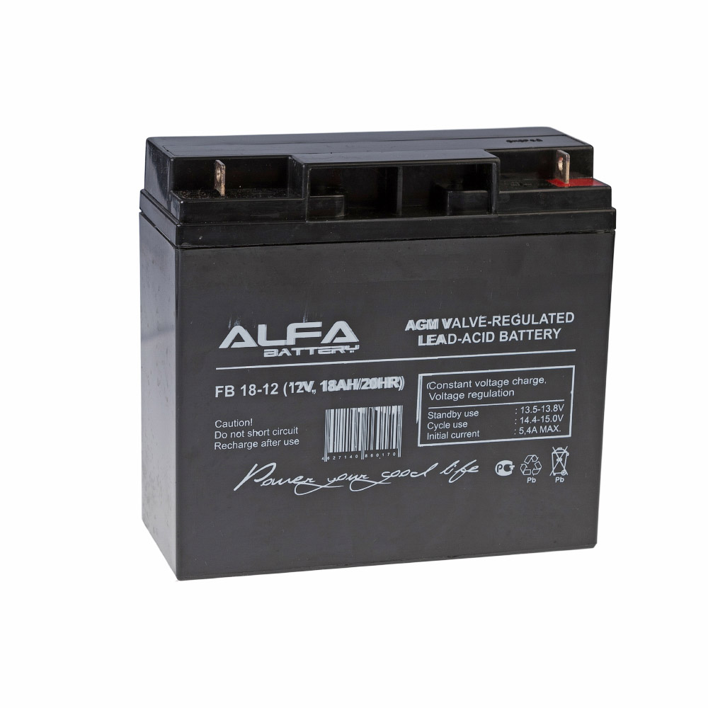 фото Аккумулятор для ибп alpha battery fb 18-12 (12в 18ач / 12v 18ah) alfa battery