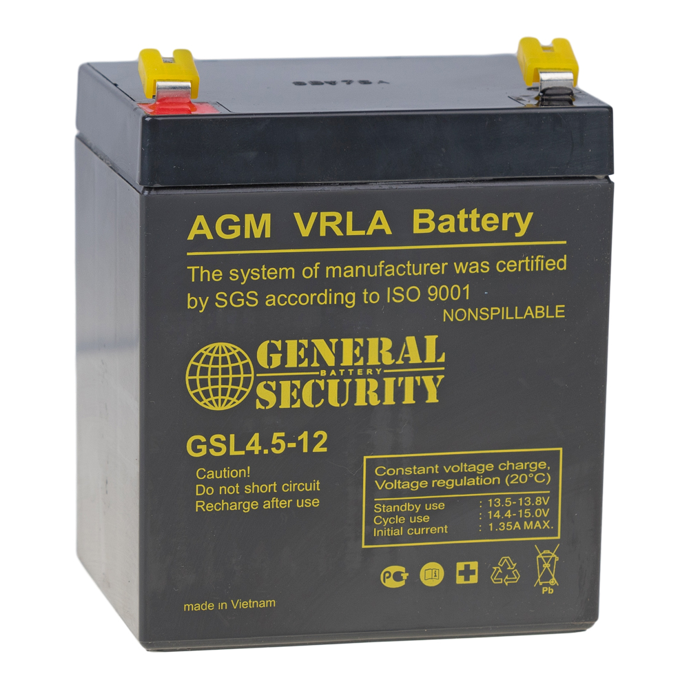 Аккумулятор для ИБП General Security 4.5 А/ч 12 В (7563)