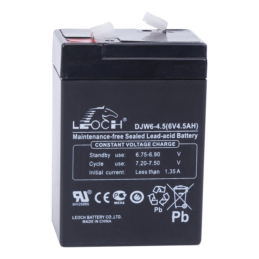 Свинцово-кислотный аккумулятор LEOCH DJW6-4.5 6В 4.5Ач / 6V 4.5Ah