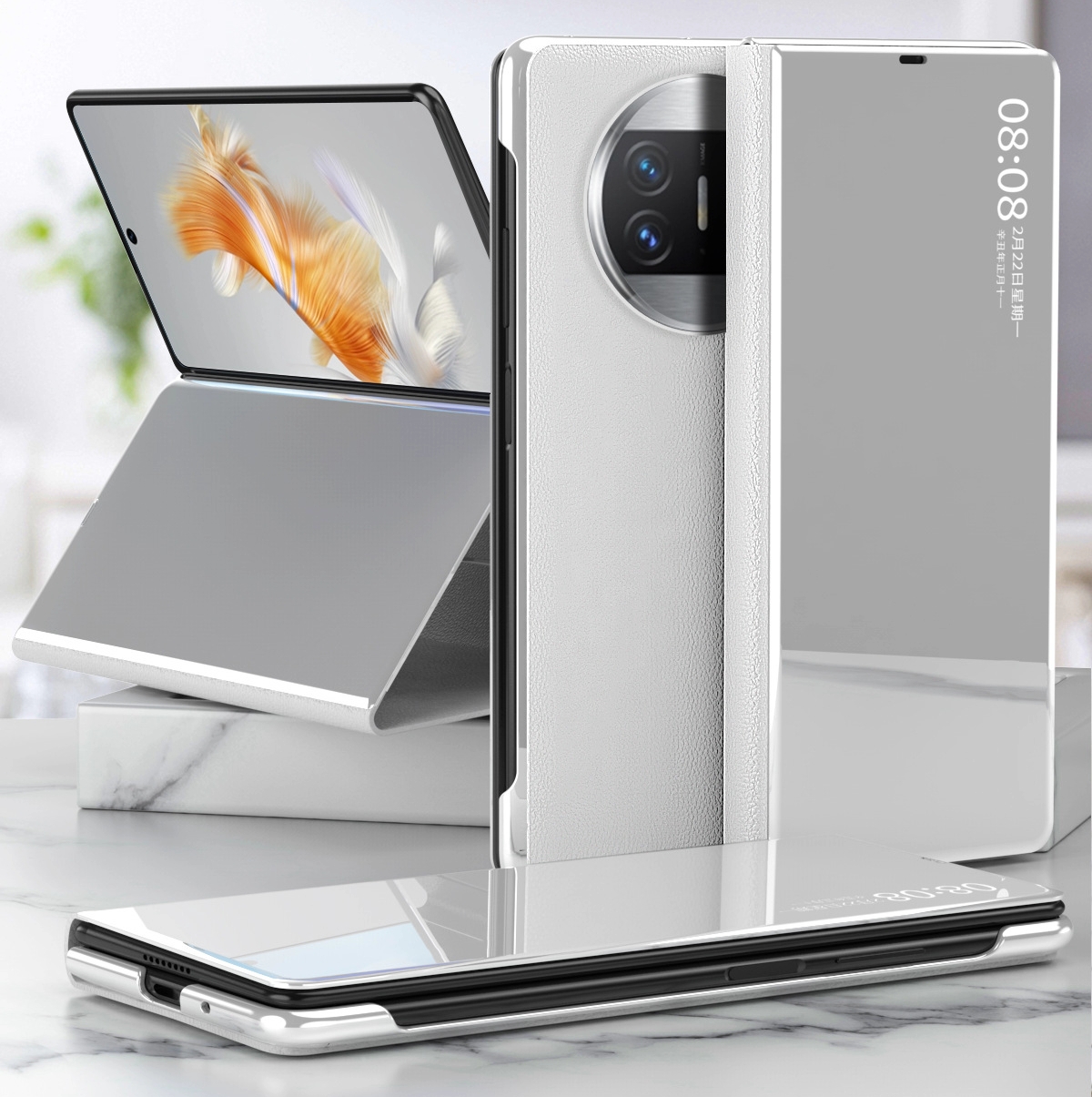 

Чехол MyPads для Huawei Mate X3 серебристый (238864)